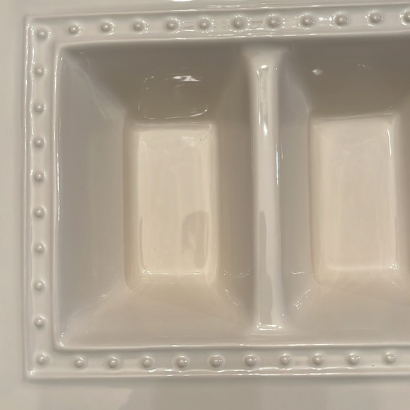 Nora Fleming Pearl Dot Divided Stoneware Dish - Picture 6 of 16